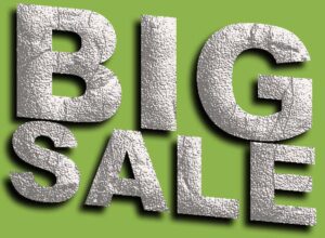 Big Sale Green Background